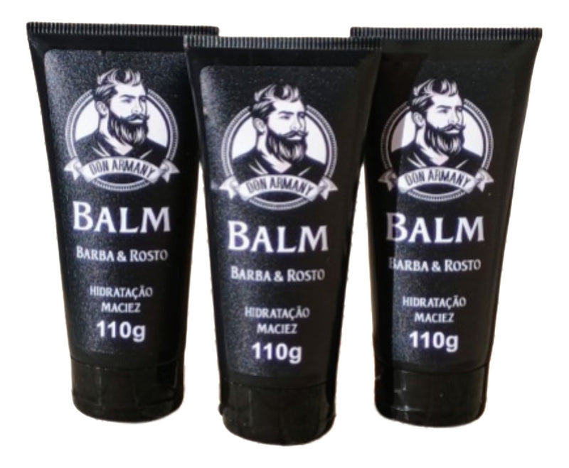Combo 3x Balm Don Armany 110g Cuidado Completo Para Barba Cítrica