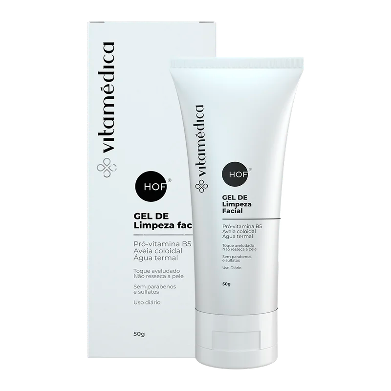 Gel De Limpeza Facial com Pró-Vitamina B5 e Aveia Coloidal – 50g
