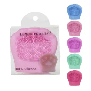 Escova de Limpeza Facial Silicone 8x8cm Cores Sortidas