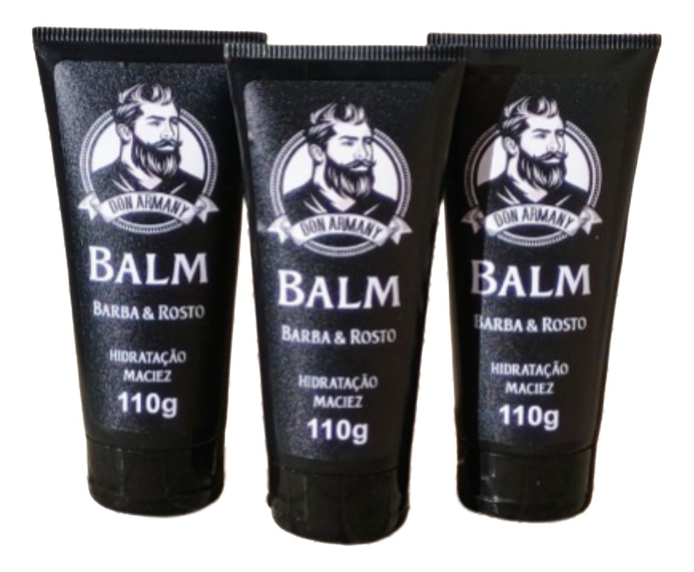 Combo 3x Balm Don Armany 110g  Cuidado Completo Para Barba Cítrica