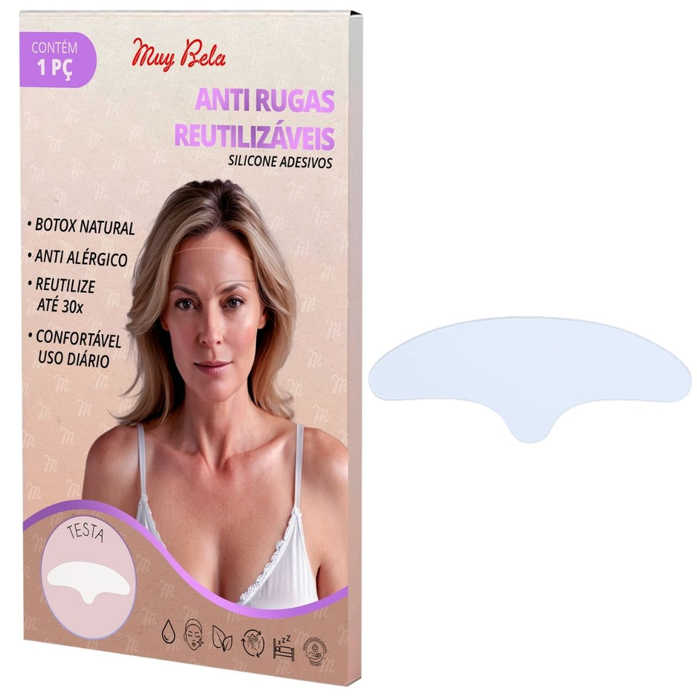 Adesivos Anti Rugas para Rosto Modelo:1 Peça (Testa)
